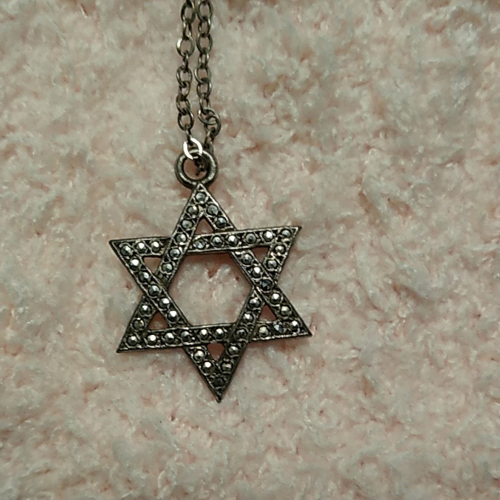 Sterling Silver Jewish Star Necklace